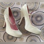 Leg Avenue Shoes By Ellie White Baby Doll Heels Size 8 New With Box Photo 9