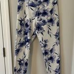Balance Collection Blue and white floral leggings in size Large Photo 0