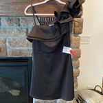 Mac Duggal One Shoulder Ruffle Mini Dress Photo 1