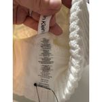 Calvin Klein  Cream Faux Fur Pom Beanie | Ribbed Knit | NWT | Snow Bunny | Winter Photo 5