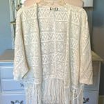 Eyeshadow Beige Wrap Bohemian Beige Lightweight Cardigan Shawl Womens Medium Photo 6