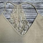 Suzette Collection Women's Pullover Bralette Lace Racerback V Neck One Size Tan Photo 2