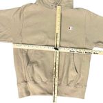 Champion Vintage Reverse Weave Tan Beige Khaki Hoodie Sweatshirt size S Photo 5
