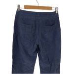 Theory 100% Silk Dunes Sidonia T Silk Ankle Trousers Pants Drawstring Navy SZ 00 Photo 8