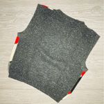 Vintage spirit checked diamond pattern sleeveless sweater vest shirt medium Red Photo 4