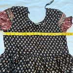 Doll Style Vintage S. Roberts Rayon Dress Black Brown Fall Fashion L/XL Size L Photo 12