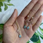 Jewelry Set Rose Quartz Turquoise Crystal Glass Cross Shape Pearl Western Casual Pink Photo 2