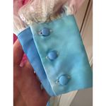 Retrofête Pastel Rainbow Sequin Dessa Maxi Dress XS Long Sleeve Button Front Blue Photo 10