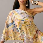 Anthropologie Mandira Wirk One-Shoulder Printed Maxi Dress Medium Photo 9