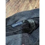 ZARA  Knit Metallic Grey Wide Leg Pants Frill Hem MEDIUM Photo 1