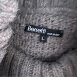 Berretti Gray Knit Turtleneck Batwing Sleeve Sweater Size Large Photo 11