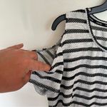 Calvin Klein Women’s  Short Sleeve Hi Lo Striped Swimsuit Cover Up‎ Size L / XL Photo 2