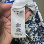 Francescas Women Pants Small Blue White Wide Leg Paisley Stretch Vacation Travel Photo 10