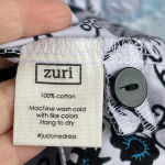 ZURI Kenya Just One Dress in indigo wax print Cotton Button Down Shirtdress XS White Photo 8