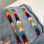 Driftwood Colette Embroidered Jeans Fray Hem Cropped Boho Native Southwestern 29 Photo 5