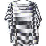 Belle Beach Striped Navy and White T Photo 0
