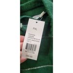 kim rogers  Green w/ Silver Stripes Petite Mock Neck LUREX Sweater PXL New Photo 5