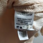 Fantastic Fawn  Size Small Beige Cream Fringe Long Sleeve Button-Up Shirt Photo 6