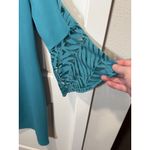 JM Collection  Bell Sleeve Lace Dress Teal XL Women's Wedding Formal X-Large Photo 2