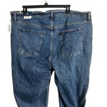 Old Navy  Women's Extra High Rise Straight Jeans Blue Plus Size 26 Button Fly Photo 3