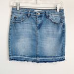 KanCan USA Released Hem Mini Denim Skirt Sz 3/25 Photo 2