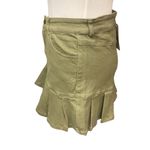 Elodie Women's High-Rise Pleated Mini-Length Hem Mini Skirt Green Size Medium Photo 2