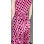 Diane Von Furstenberg NWT  For Target Pink Geometric Printed Collard Jumpsuit Photo 3