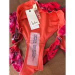 NWT Leilani Cali Pant Floral tropical Bikini bottom quicksilver size 12 Orange Photo 5