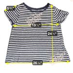 Loft  Women's Striped Blue Shirt‎ Sz Large Casual Summer Vacation Travel School Photo 6