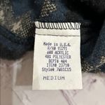 True Grit  Women’s Aztec Navy and Cream Fleece Button Up Shacket Jacket Medium Photo 3