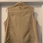 Coldwater Creek  Women’s Palm Tree Golf Casual Khaki Lightweight Vest Size Large Photo 3