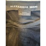 Alexander Wang Black Sleeveless Mini Dress Gold Zipper Detail Size 8 Photo 4