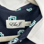 Eliza J NWT  Geo Print Belted Shirtdress Collar Midi Button Closure Bold Photo 5