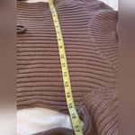 Calvin Klein Brown Ribbed Cowl Neck Sweater Midi Dress Size:Small Photo 5