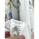 Fig and Flower Anthropologie Floral Blouse Petite Large Sheer Multicolor White Size undefined Photo 7