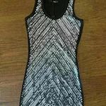 New with Tags Sequin Bodycon Mini Tube Dress Size Medium Party Date Night Disco Silver Photo 6