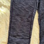 Athleta Women’s Dark Gray Striped Capri Running Yoga Fitness Exercise Leggings M Photo 1