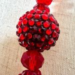 Charter Club  red beaded multi strand strikezone necklace Photo 1