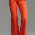 Maeve Anthropologie Orange Stretch Slim Bootcut Trousers Women’s Size 0 Photo 0