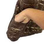 Brown Puffer Quilted Tote Bag Shoulder Bag 14 x 12 x 3.5 Inches Photo 4