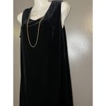 R & M Richards  Dress Womens Black Velvet Sleeveless Maxi Formal Evening Style 9067 Photo 4