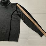 Carmen Marc Valvo Grey Black Turtleneck L Photo 1
