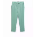 ZARA NWT  Skinny Cigarette Sea Green Pants Photo 2