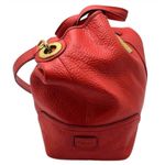 Coach Luxe Hadley Tumbled Red Leather Oversized Carry-On Shoulder Bag Satchel Photo 5
