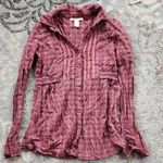 Charlotte Russe Charlotte Russes Red Plaid Button-Up Women's Top Photo 0