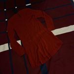 ZARA  Women's short Dress Casual Flare Pleated Red Long Sleeves Photo 2