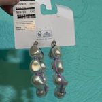 Urban Outfitters NEW KEELY STATEMENT PEARL HOOP EARRINGS WHITE PURPLE summer Photo 2