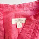 Charter Club  Linen Luxury Pink Salmon Small Top Blouse Photo 2