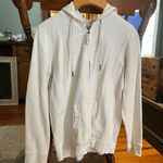 L.L.Bean White Zip-up Hoodie Photo 0