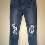 Levi's 721 High Rise Skinny Light Wash Distressed Jean Size 26 Photo 12